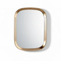 Metal framed wall mirror 60 x 40 x 3cm for home decor and lighting